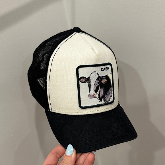 the farm Other - Goorin Bros Black and Cream 'Cash Cow' Trucker Hat